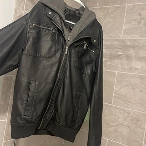 New with tags. Men’s faux leather jacket